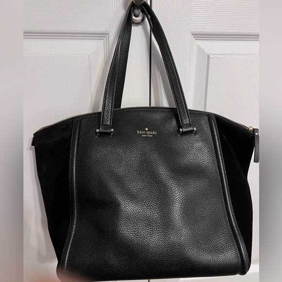 Kate Spade Lewis Drive Alanie tote bag. Leather and suede. Black. - Picture 6 of 11